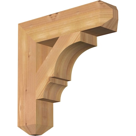 Balboa Craftsman Smooth Bracket, Western Red Cedar, 3 1/2W X 16D X 16H